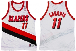 Arvydas Sabonis Portland Trailblazers Home Champion NBA Jersey (1998-1999)