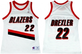 Clyde Drexler Portland Trailblazers Home Champion NBA Jersey (1992-1993)