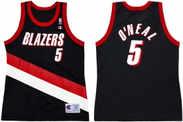 Jermaine O'Neal Portland Trailblazers Road Champion NBA Jersey (1998-1999)