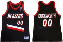Kevin Duckworth Portland Trailblazers Road Champion NBA Jersey (1992-1993)
