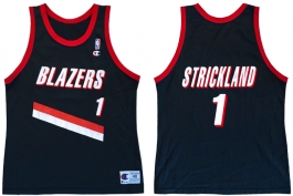 Rod Strickland Portland Trailblazers Road Champion NBA Jersey (1992-1993)