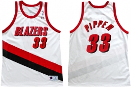 Scottie Pippen Portland Trailblazers Home Champion NBA Jersey (1999-2000)