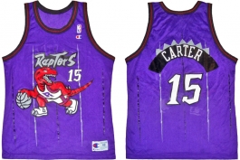 Vince Carter Toronto Raptors Road Pinstripe Champion NBA Jersey (1998-1999)e