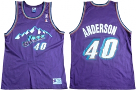 Shandon Anderson Utah Jazz Purple Small Mountain